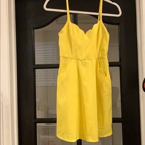 Urban Outfitters yellow sun dress 🤗